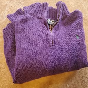 Purple Ralph Lauren Polo Pullover Sweater